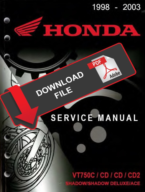 Honda 1998 VT750 Shadow Deluxe Service Manual