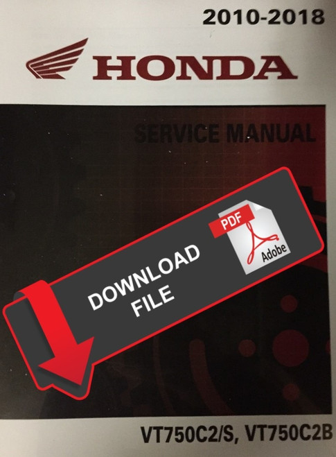 Honda 2016 VT750 Shadow Phantom Service Manual