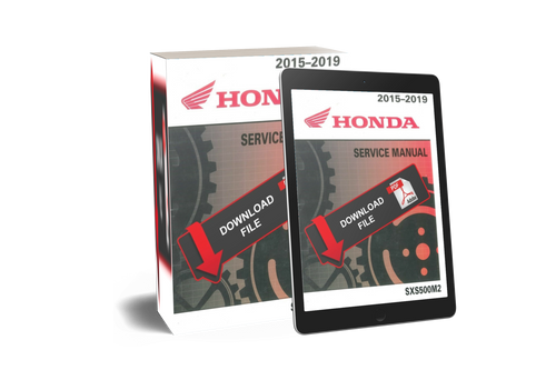 Honda 2017 SXS500M2 Service Manual