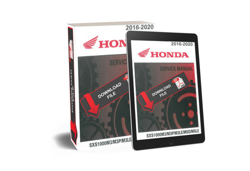 Honda 2017 SXS1000M3P Service Manual