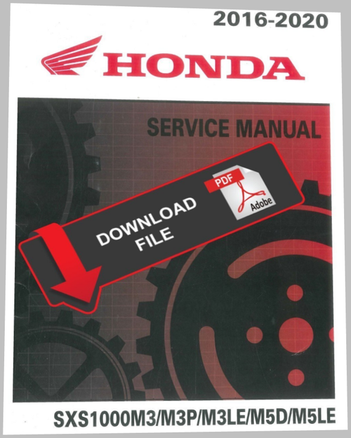 Honda 2020 SXS1000M5LE Service Manual