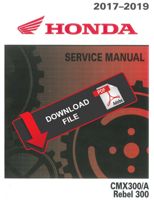 Honda 2017 CMX300A Service Manual
