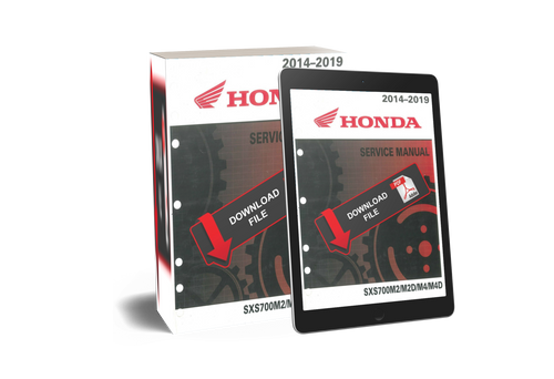 Honda 2016 SXS700M4D Service Manual