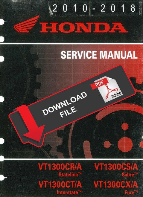 Honda 2013 VT1300CS Sabre Service Manual