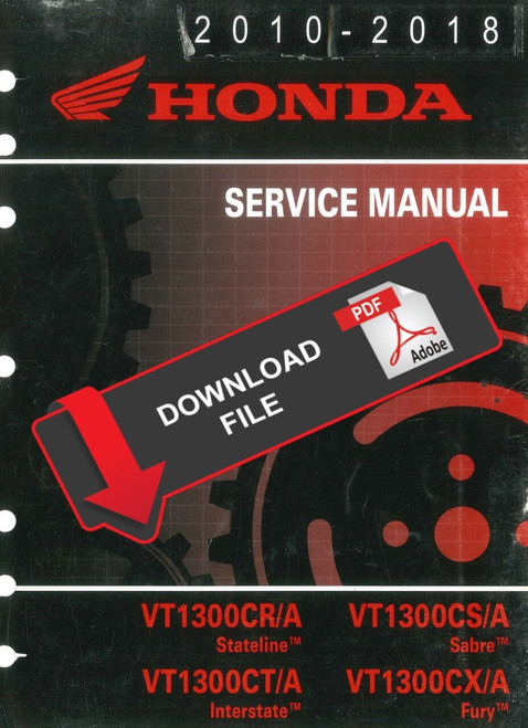 Honda 2018 VT1300CT Interstate Service Manual