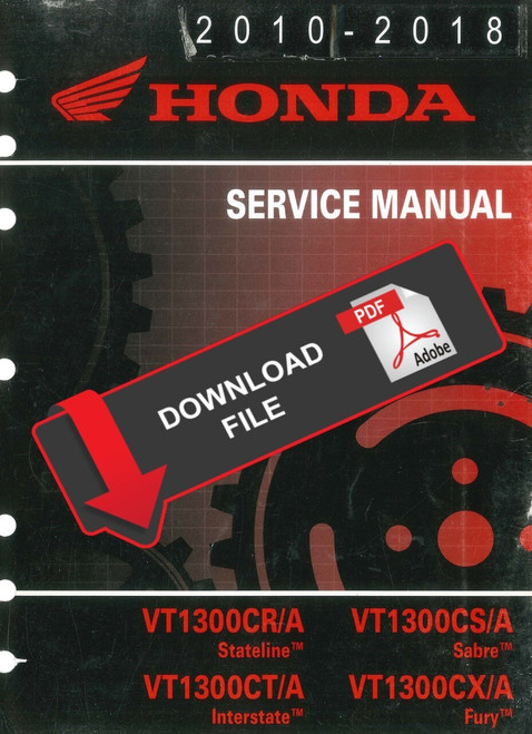Honda 2011 VT1300CXA Fury ABS Service Manual