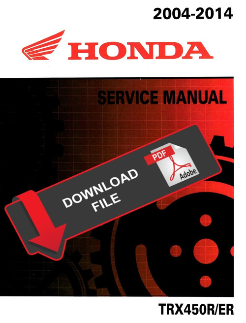 Honda 2004 TRX 450R Service Manual