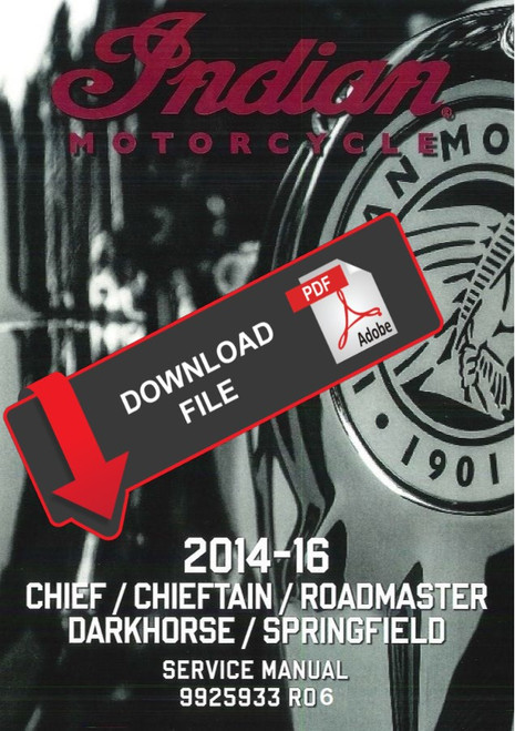 Indian 2015 Roadmaster Service Manual