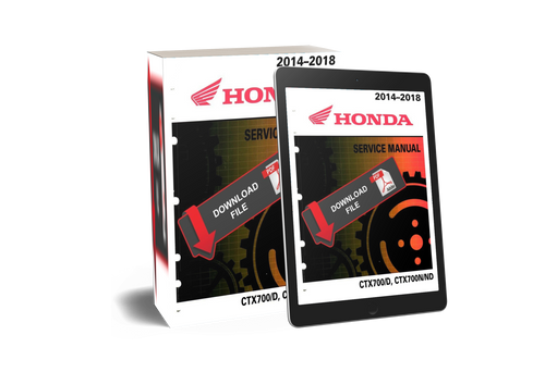 Honda 2016 CTX700 DCT Service Manual