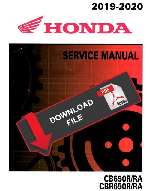 Honda 2019 CB650R Service Manual