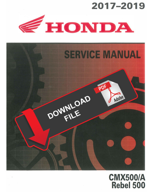 Honda 2017 CMX500 Service Manual