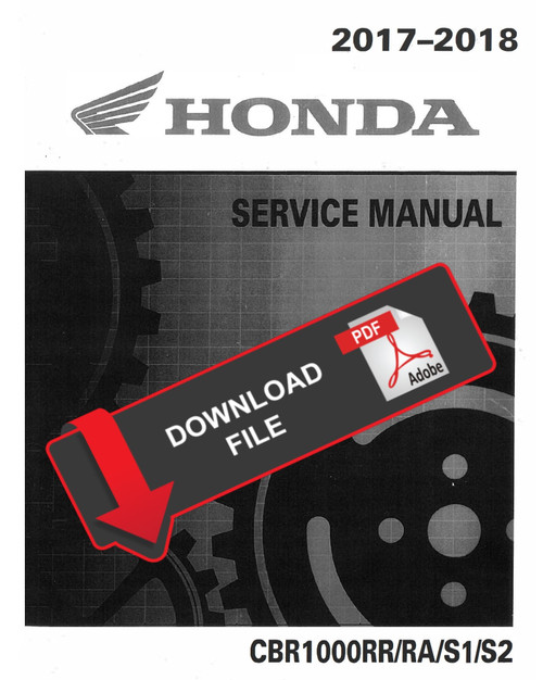 Honda 2018 CBR1000RR Service Manual