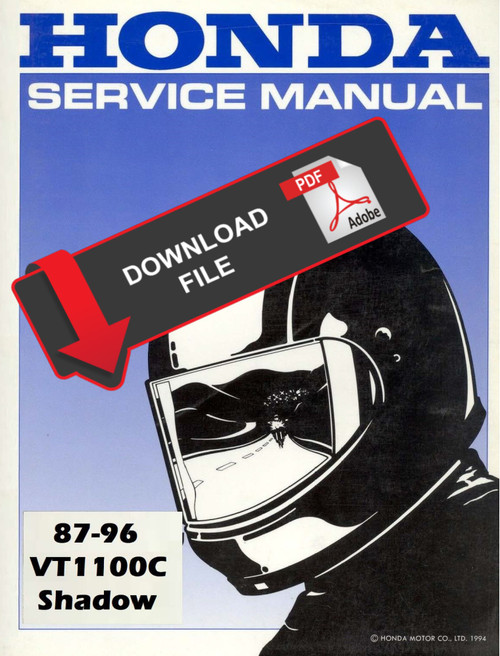 Honda 1988 VT1100C Shadow Classic Service Manual