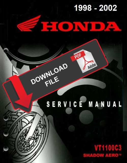 Honda 1998 VT1100C3 Shadow Aero Service Manual