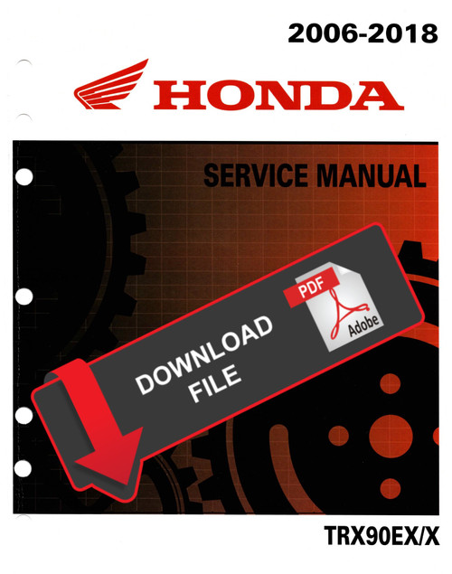 Honda 2017 TRX 90 EX Service Manual