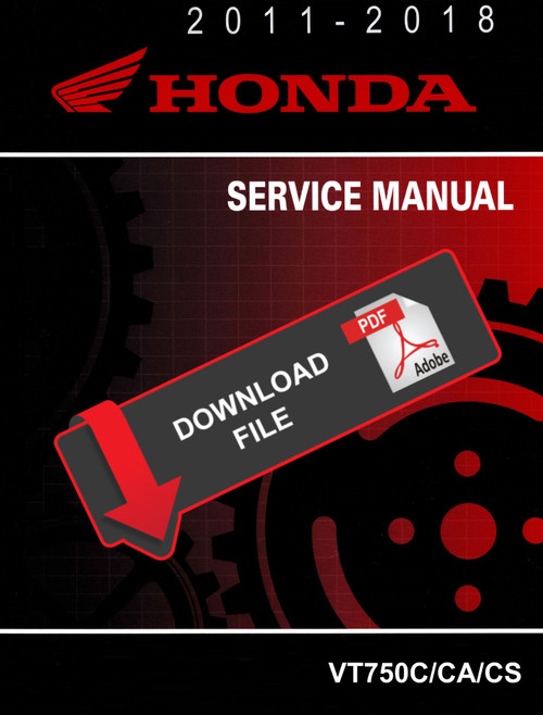 Honda 2011 VT750CS Shadow Aero Service Manual