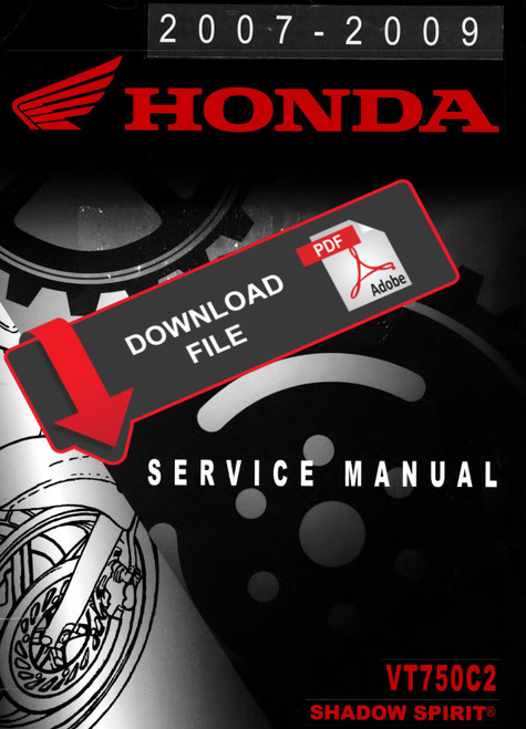 Honda 2009 VT750C2F Shadow Spirit Service Manual