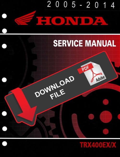 Honda 2010 TRX 400 EX Service Manual