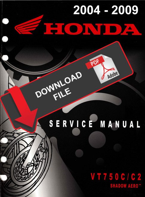 Honda 2008 VT750C Shadow Aero Service Manual