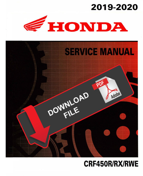 Honda 2020 CRF450RWE Service Manual