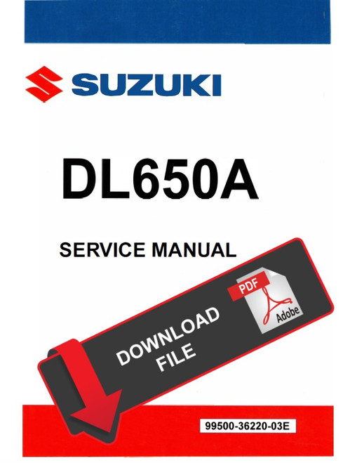 Suzuki 2012 V-Strom 650 Service Manual