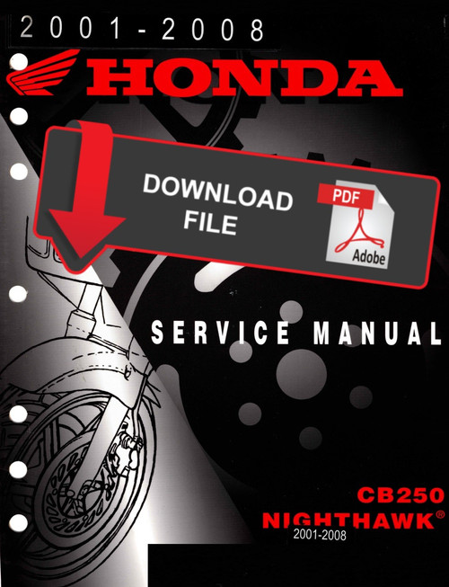Honda 2003 CB250 Nighthawk Service Manual