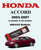 Honda 2007 Accord 4-cylinder Service Manual