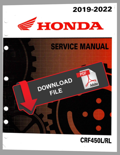 New Genuine Factory OEM Honda Service Manual 2019 CRF450L #N296 