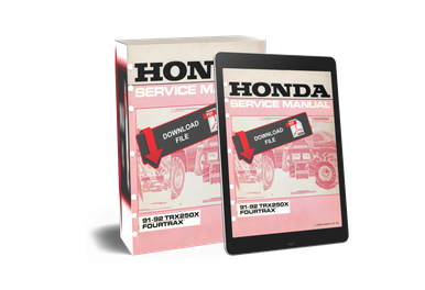 Honda 1992 TRX 250 X FourTrax Service Manual