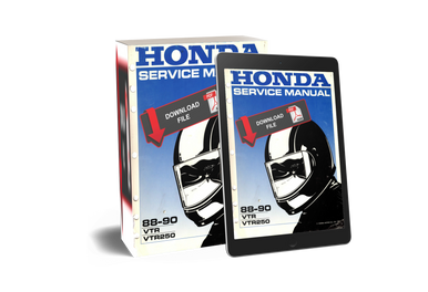 Honda 1988 VTR250 Service Manual