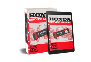 Honda 1993 TRX 200D ATV Service Manual
