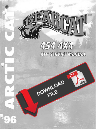 Service Manual Arctic Cat 1996 Bearcat 454 4x4 ATV Repair