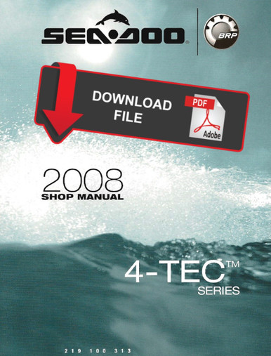 Sea-Doo 2008 RXT-X 255 Jetski Personal Watercraft Service Manual