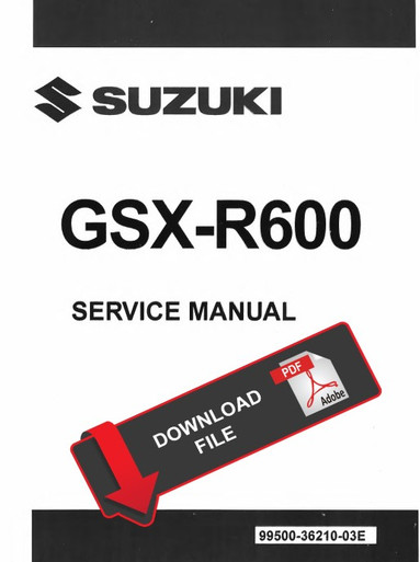 SUZUKI GSX-R600 サービスマニュアル　L1 Suzuki 2015 GSX-R 600 Service Manual