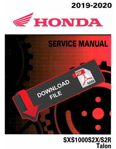 2020 HONDA TALON SERVICE MANUAL PDF FREE DOWNLOAD visual data 6