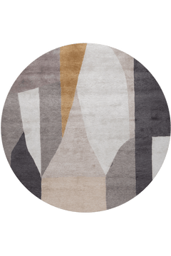 District Silt Round Rug by Kelly Wearstler - flatshot image
