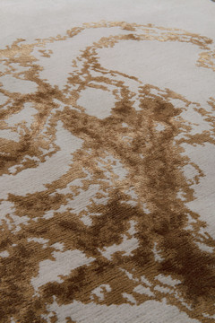 Modern Dragon Round Rug by Michael Chan - close-up image