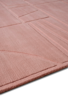 Edo Blush Rug by The Rug Company - side pile image
