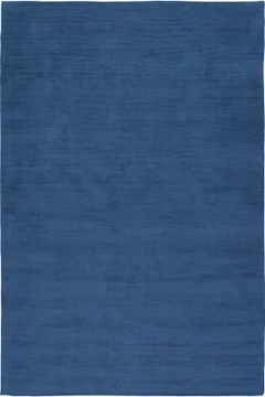 Bay Blue Cut and Loop Stripe rug by Farrow & Ball - Flatshot White