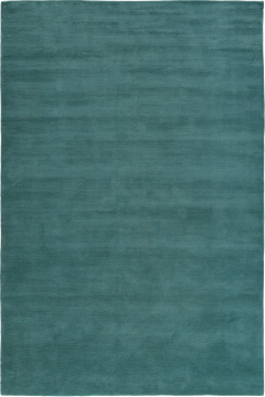 Leighton Teal Cut and Loop Stripe rug by Farrow & Ball flatshot image