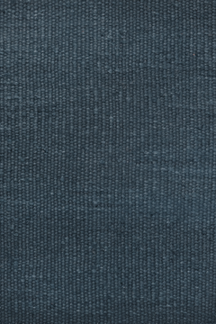 Flatweave Linen Midnight - flatshot
