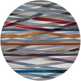Carnival Round Rug by Paul Smith - flatshot white