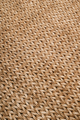 Abaca Herringbone Camel - close-up image