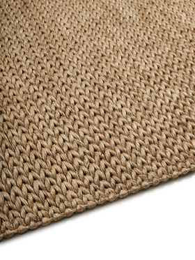 Abaca Herringbone Camel - side pile image