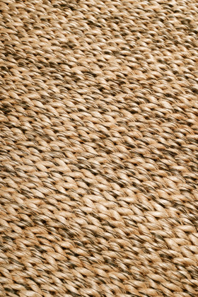 Abaca Herringbone Zebra - close-up image