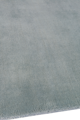 Lots Blue Plain Wool rug by Farrow & Ball sidepile image