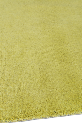 Melrose Yellow Plain Wool rug by Farrow & Ball sidepile image