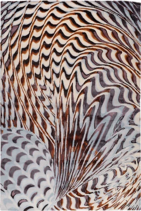 Pheasant by Chihuly - Flatshot White