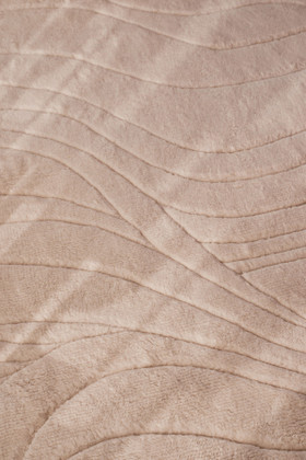Deep Pile Merino Glade Round - closeup insitu