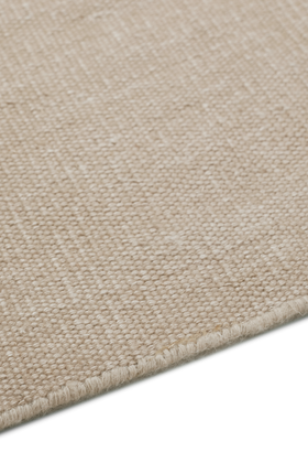 Flatweave Linen Ecru - sidepile